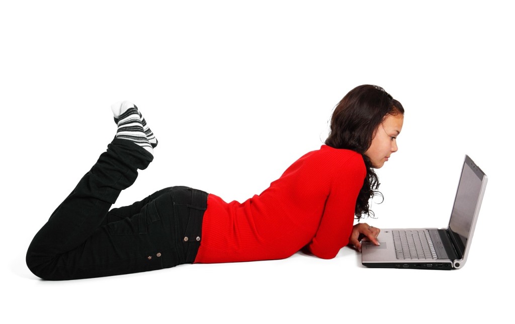 woman and laptop