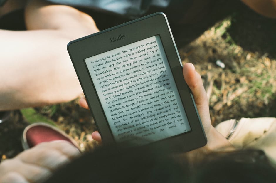 reading a book